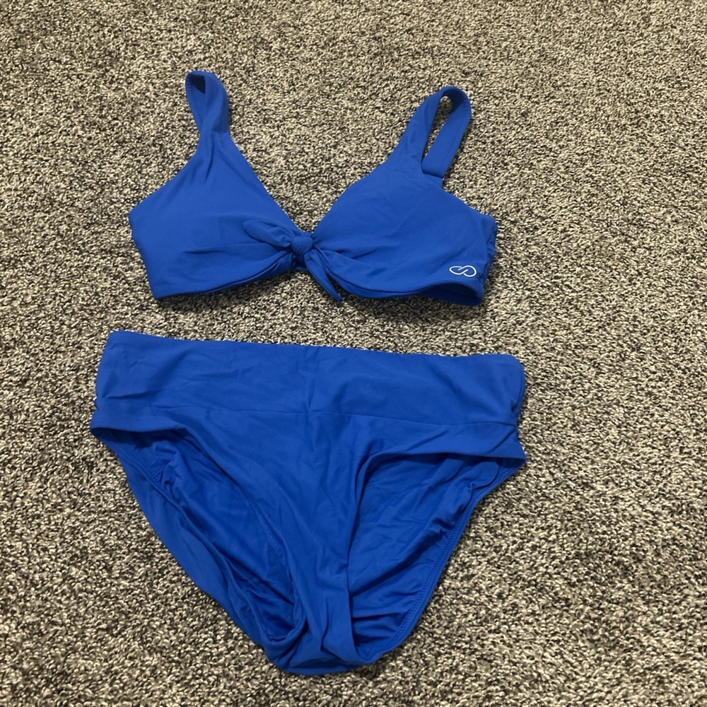 Blue bikini